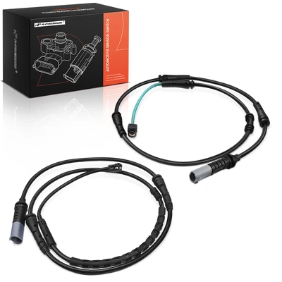 2 Pcs Front & Rear Disc Brake Pad Wear Sensor