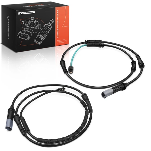 2 Pcs Front & Rear Disc Brake Pad Wear Sensor for 2011-2016 BMW 535i xDrive