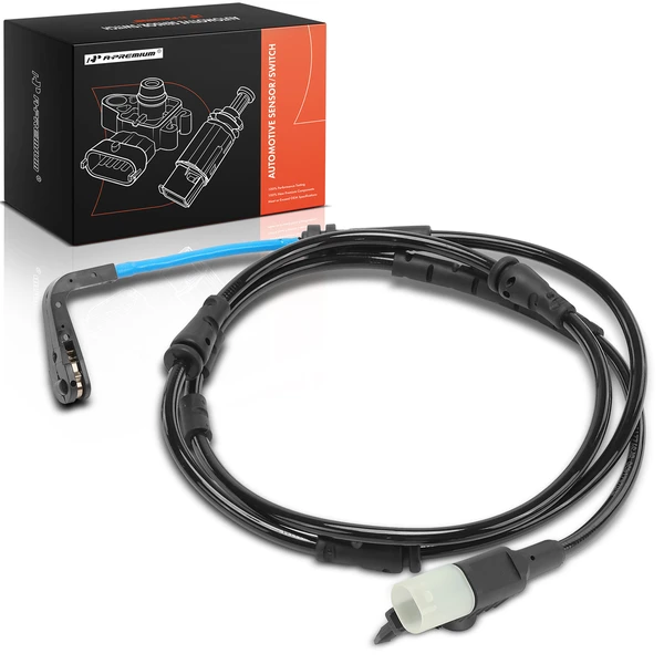 Front Driver or Passenger Disc Brake Pad Wear Sensor with 2-Pin for Jaguar E-Pace 2018-2020