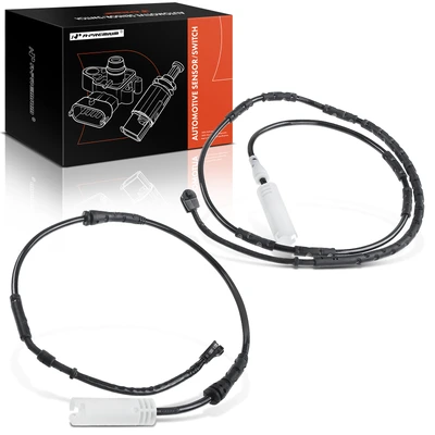 2 Pcs Front & Rear Disc Brake Pad Wear Sensor