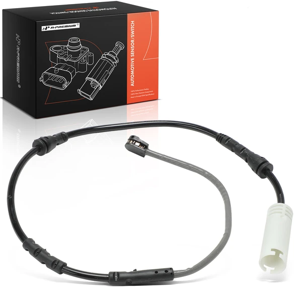 Front Driver Passenger Brake Pad Wear Sensor for BMW X1 13-15 Rear-Wheel Drive