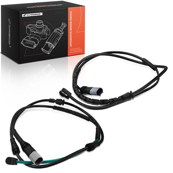 2 Pcs Front & Rear Disc Brake Pad Wear Sensor for 2010-2019 BMW X6