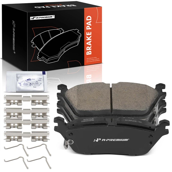 4 Pcs Rear Ceramic Brake Pads for Ram 1500 2019-2023