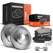Rear Disc Brake Rotors & Ceramic Brake Pads