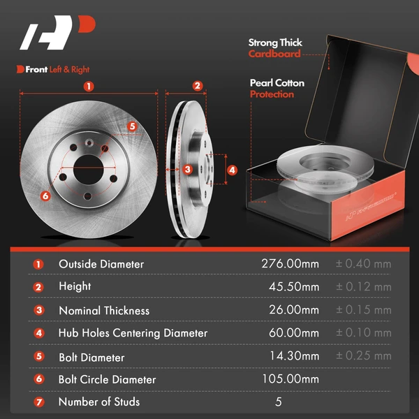 Front Disc Brake Rotors & Pads + Rear Drums & Shoes Kit, 12 Pcs, Front & Rear, A-Premium, APBRPR1862