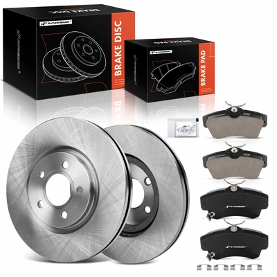 Front Disc Brake Rotors & Ceramic Brake Pads