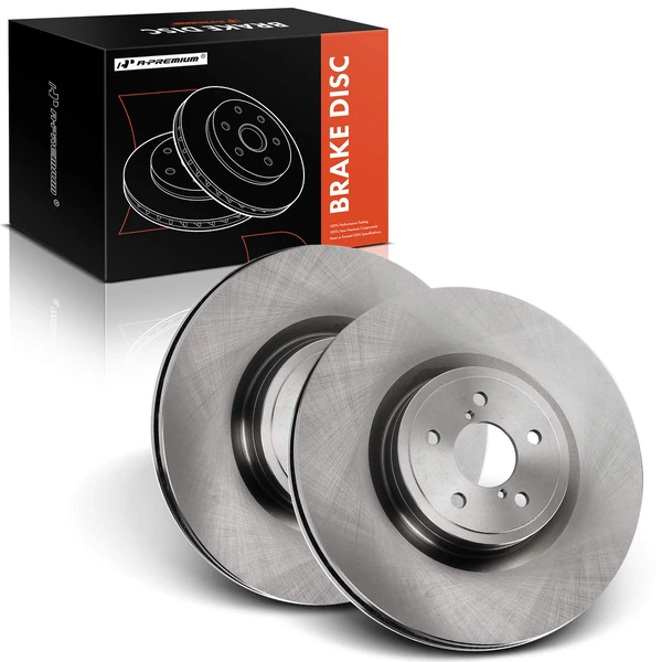 2019-2020 Toyota 86 Disc Brake Rotors and Ceramic Pads Kit, 6 Pcs, Front Driver & Passenger, A-Premium, APBRPR1399
