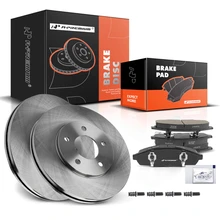 Front Disc Brake Rotors & Ceramic Brake Pads