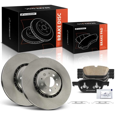 2 Pcs Front Driver & Passenger Disc Brake Rotors