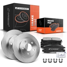 Rear Disc Brake Rotors & Ceramic Brake Pads