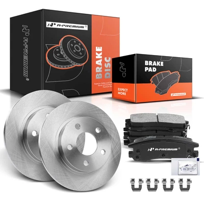 Rear Disc Brake Rotors & Ceramic Brake Pads