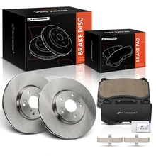2004-2008 Acura TL Brake Rotor and Pad Kit, 6 Pcs, Front Driver & Passenger, A-Premium, APBRPR1884