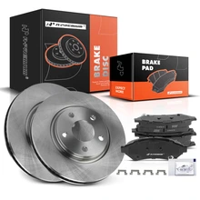 Front Disc Brake Rotors & Ceramic Brake Pads