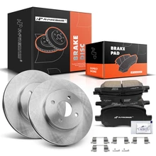 Front Disc Brake Rotors & Ceramic Brake Pads