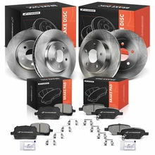 2004-2007 Saturn Ion Disc Brake Rotors & Brake Pads, 12 Pcs, Front & Rear Driver & Passenger, A-Premium, APBRPR2202PG