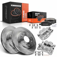 8 Pcs Front Disc Brake Rotors & Ceramic Brake Pads & Brake Calipers