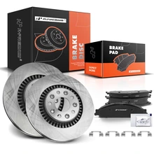 2005-2007 Mercury Montego Disc Brake Rotors and Ceramic Pads Kit, 6 Pcs, Front Driver & Passenger, A-Premium, APBRPR1219