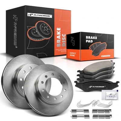 Front Disc Brake Rotors & Ceramic Brake Pads