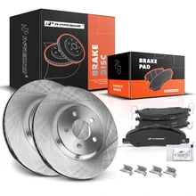 Front Disc Brake Rotors & Ceramic Brake Pads