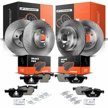 Front & Rear Disc Brake Rotors & Ceramic Brake Pads