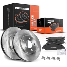 Front Disc Brake Rotors & Ceramic Brake Pads