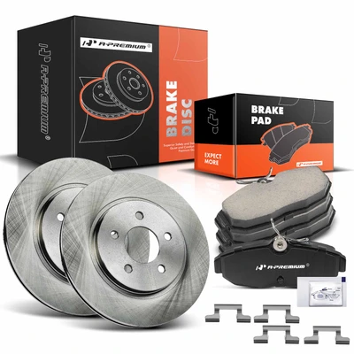 Rear Disc Brake Rotors & Ceramic Brake Pads