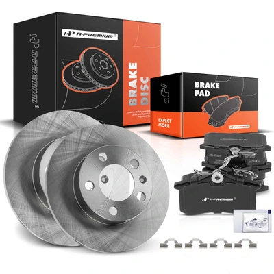 Rear Disc Brake Rotors & Ceramic Brake Pads