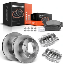 8 Pcs Rear Disc Brake Rotors & Ceramic Brake Pads & Brake Calipers