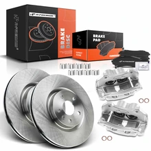 8 Pcs Front Disc Brake Rotors & Ceramic Brake Pads & Brake Calipers
