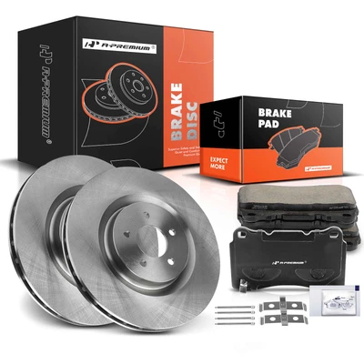 Front Disc Brake Rotors & Ceramic Brake Pads