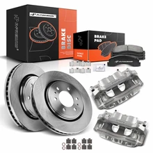 8 Pcs Front Disc Brake Rotors & Ceramic Brake Pads & Brake Calipers