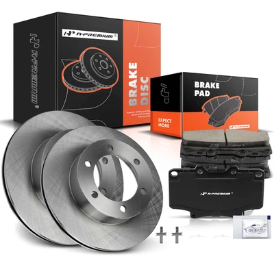 Front Disc Brake Rotors & Ceramic Brake Pads