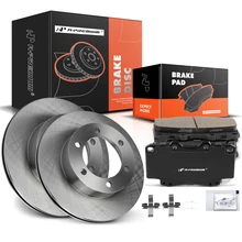 Front Disc Brake Rotors & Ceramic Brake Pads