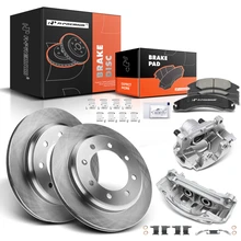 8 Pcs Rear Disc Brake Rotors & Ceramic Brake Pads & Brake Calipers