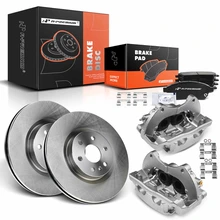 8 Pcs Front Disc Brake Rotors & Ceramic Brake Pads & Brake Calipers