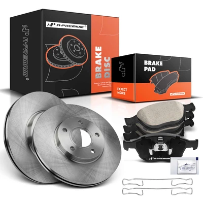 Front Disc Brake Rotors & Ceramic Brake Pads