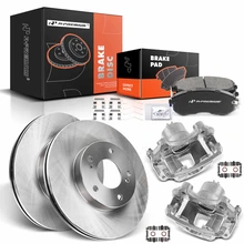 8 Pcs Front Disc Brake Rotors & Ceramic Brake Pads & Brake Calipers