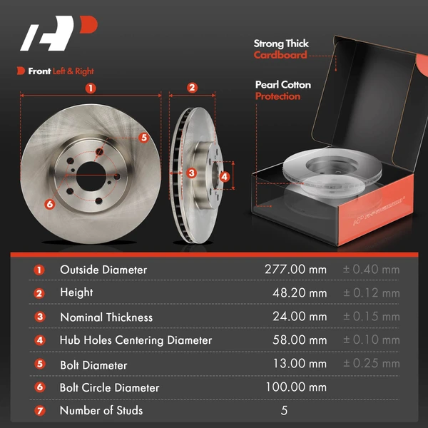 Disc Brake Rotors and Ceramic Pads Kit, 12 Pcs, Front & Rear, A-Premium, APBRPR1937