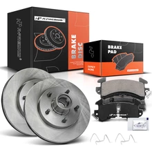 1991-2002 GMC Sonoma Disc Brake Rotors and Ceramic Pads Kit, 6 Pcs, Front Driver & Passenger, A-Premium, APBRPR1078