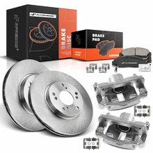 8 Pcs Front Disc Brake Rotors & Ceramic Brake Pads & Brake Calipers