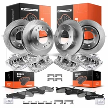 16 Pcs Front & Rear Disc Brake Rotors & Ceramic Brake Pads & Brake Calipers