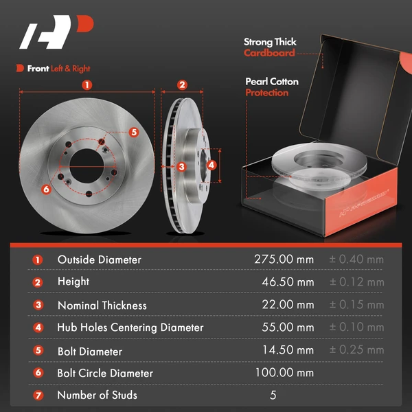 Front Disc Brake Rotors & Pads + Rear Drums & Shoes Kit, 12 Pcs, Front & Rear, A-Premium, APBRPR1940