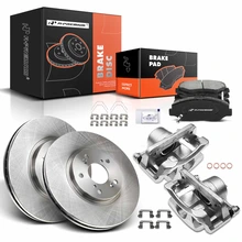 8 Pcs Front Disc Brake Rotors & Ceramic Brake Pads & Brake Calipers