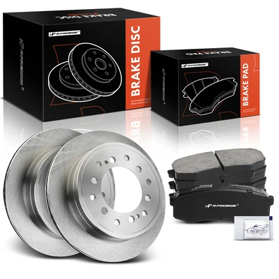 Rear Disc Brake Rotors & Ceramic Brake Pads
