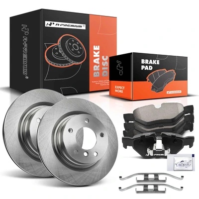 Rear Disc Brake Rotors & Ceramic Brake Pads
