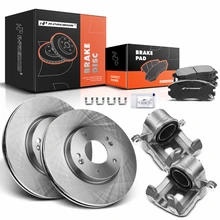 8 Pcs Front Disc Brake Rotors & Ceramic Brake Pads & Brake Calipers