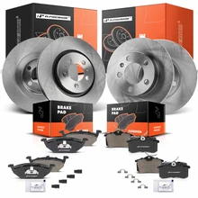 Front & Rear Disc Brake Rotors & Ceramic Brake Pads