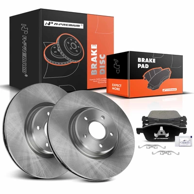 Front Disc Brake Rotors & Ceramic Brake Pads