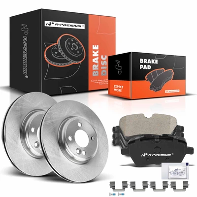 Front Disc Brake Rotors & Ceramic Brake Pads