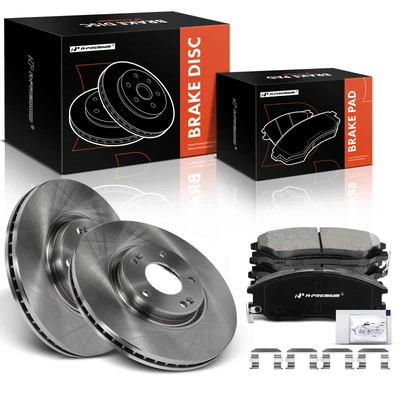 Front Disc Brake Rotors & Ceramic Brake Pads